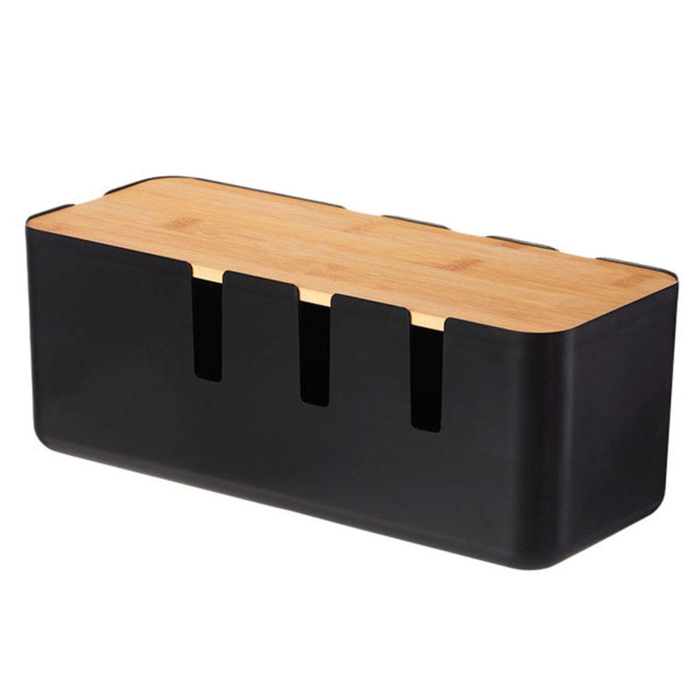ABS Cable Box Cable Management Box Easy Access Slots Minimalist Aesthetic Removable Components For Electronics