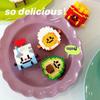 Niedlicher Avocado Hamburger Ananas Frucht Mini Ziegel Spielzeug Pommes Brot Sandwich Bausteine Milchgetränk Modell Ornamente