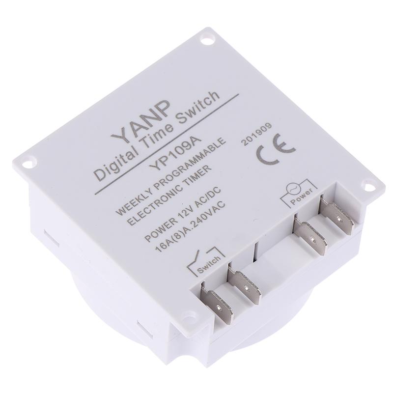 Digital Timer Dc /Ac 12V 16A Lcd Display Programmable Timer Ovp Switch