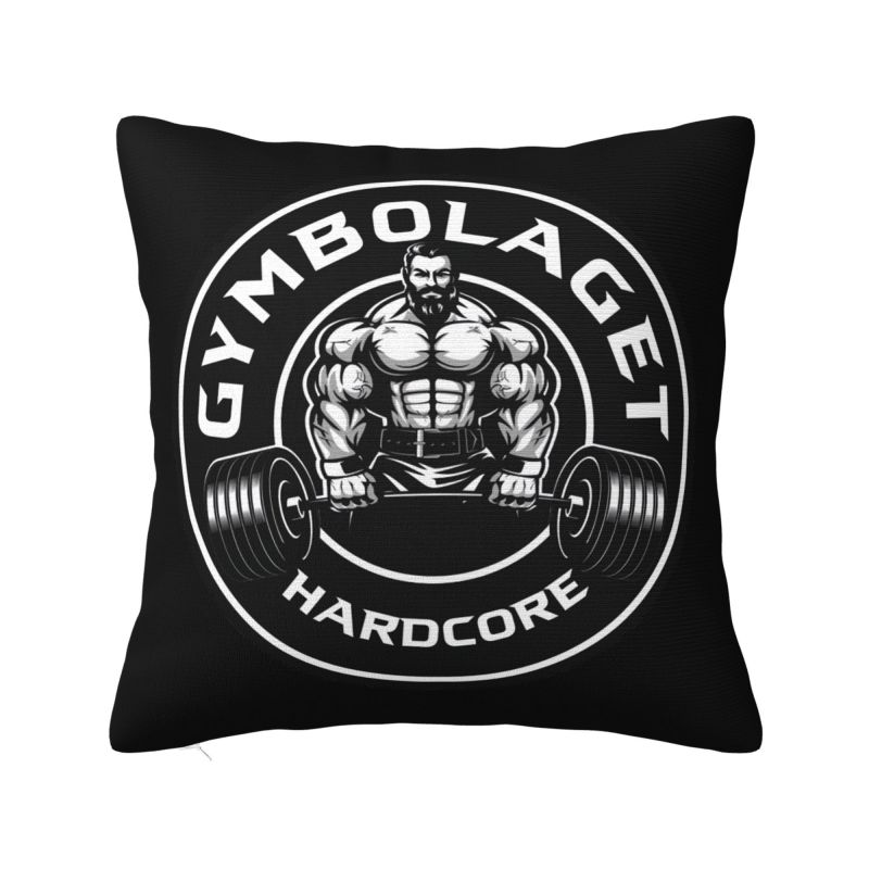 Bodybuilding Gym Throw Pillow Case cm Sofa Fitness Muscle Cushion Cover Soft Polyester Pillowcase Doublesided Printing