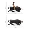 Szenenzubehör Sammlerfigur Modell Tier Spielzeug Rodeo Bulle Bullenreiter PVC Modell