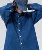 Mayol Logo Embroidered Denim Shirt_Indigo