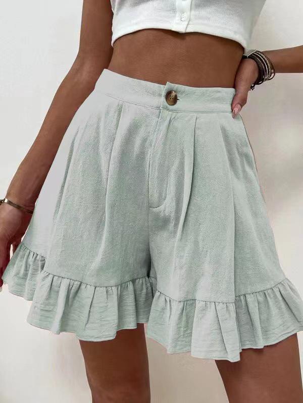 Women's 2025 High Waist Summer Casual Loose Wide Leg Shorts - European & American Style