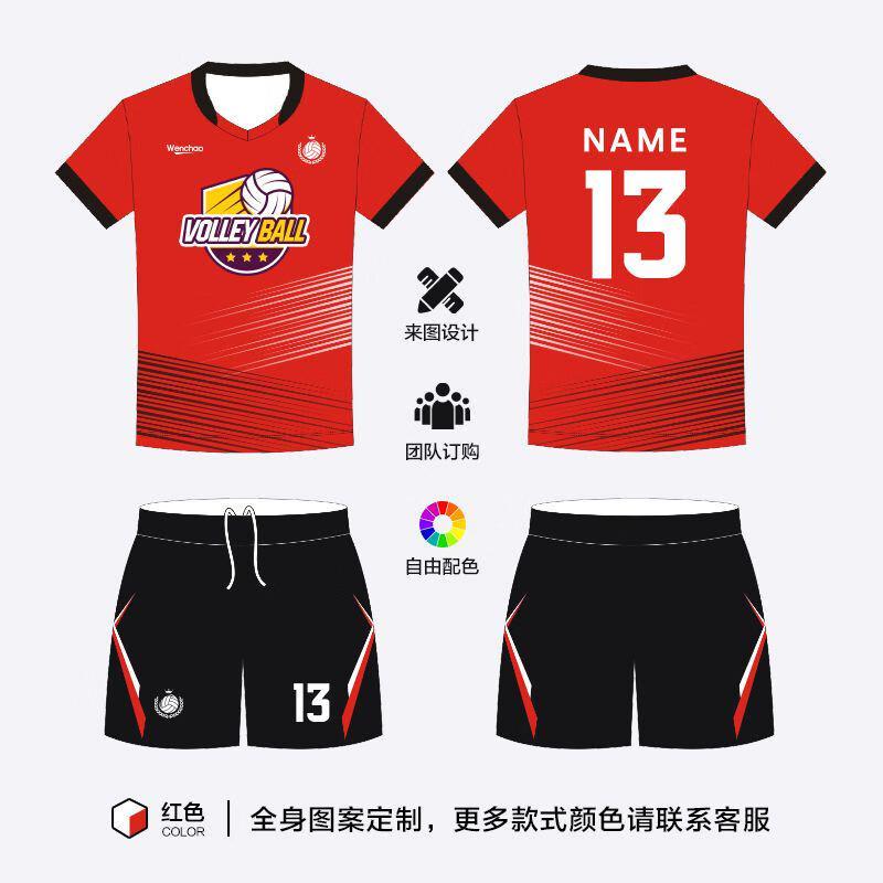 Camisa de Voleibol Personalizável de Manga Curta Unissex