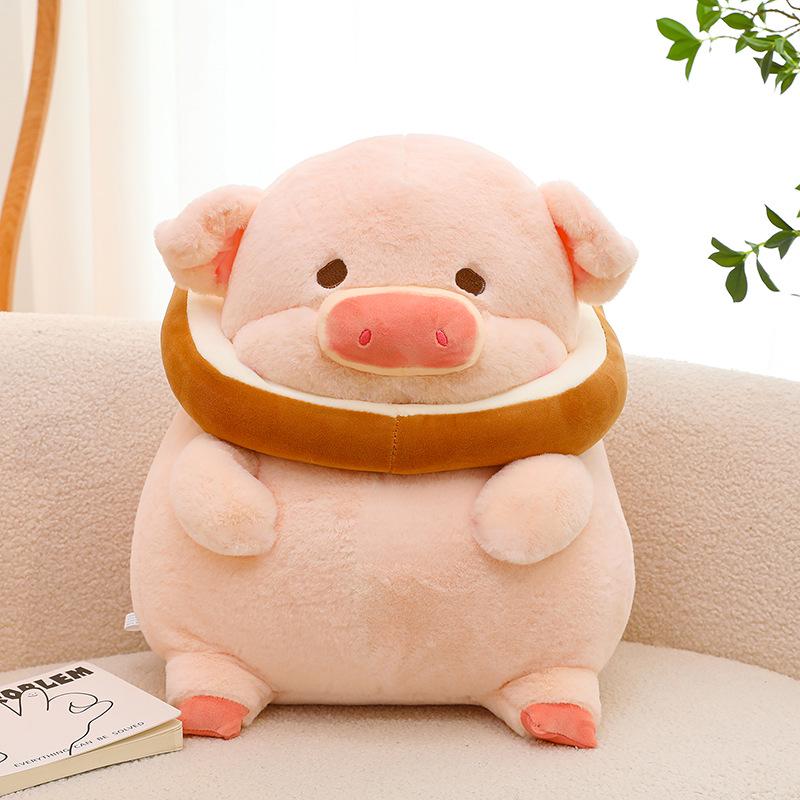 Lulu Pig Plush Toy: Cute Dressed Pig Doll for Kids, Perfect Gift