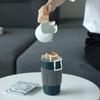 Nanshan Mr. Ceramic Anti-Scald Mug with Lid and Straw