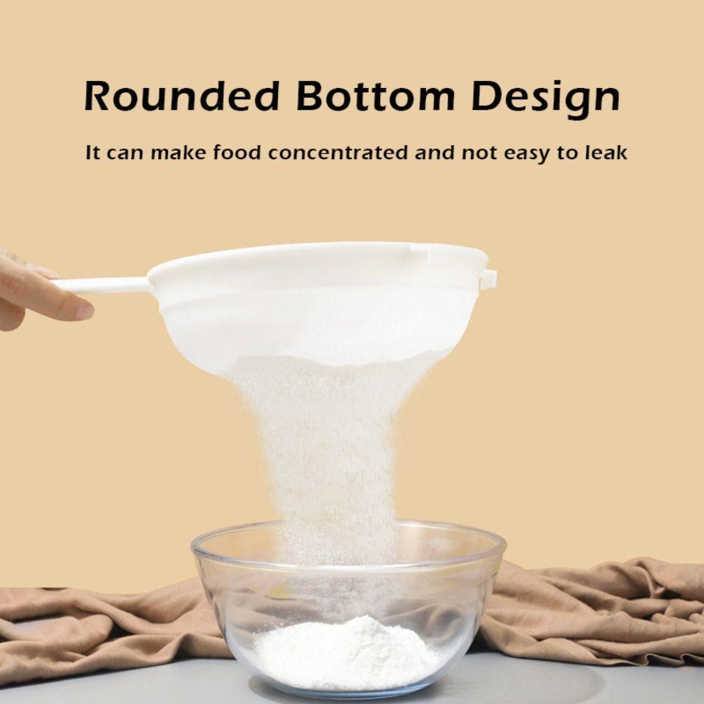 Simple Ultra Fine Mesh Mesh Strainer with Handle Mini Plastic Colander Food Strainer Juice Making