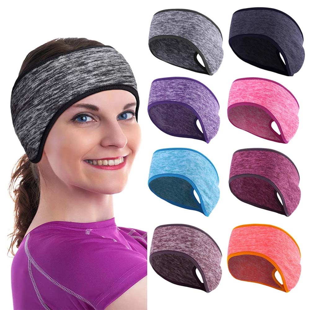 

Yoga Windproof Cycling Running Ear Cover Ponytail Headband Headscarf Winter Sweatband Ear Warmer