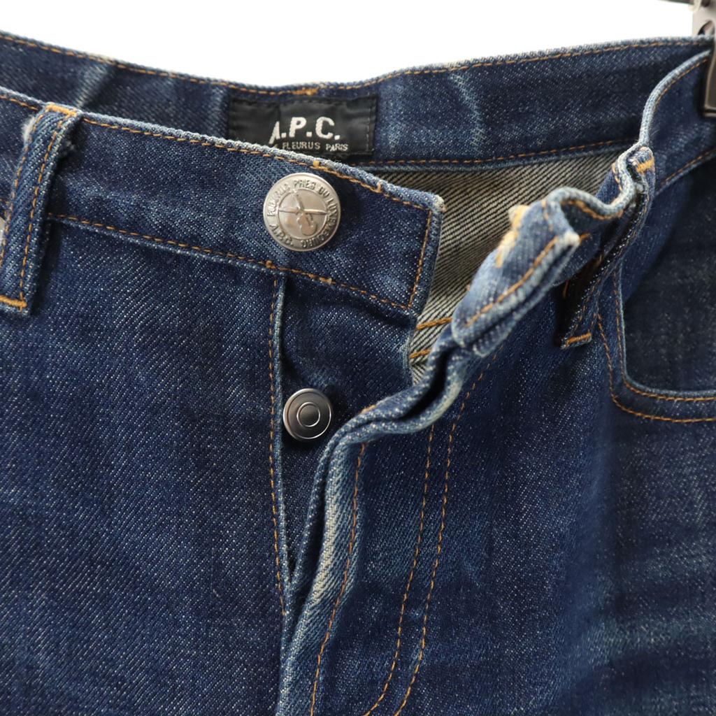 A.P.C. Straight Denim Pants W28 Jeans Button Fly Men's Used