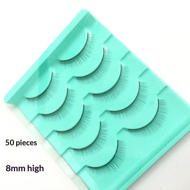 5Pair Training Lashes Beginner False Eyelashes Practice Mink Lashes Strip Individual Lashes Eyelash Extension Tools For Beginner
