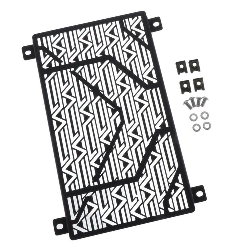 Cooler Grille Guard Motorcycle Radiator Protector Black Aluminum for Kawasaki Ninja400 Ninja250 2018 2019