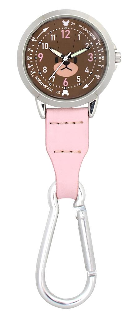 The School Carabiner Jackie Pink Bears' Watch, Face, [ST-TSK0002]