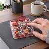 Interactive Plastic Toy Christmas 7-Key Fidget Keyboard Keychain, Light Up Mini Game Toy, Portable Educational Sensory Tool Stress Relief Stocking