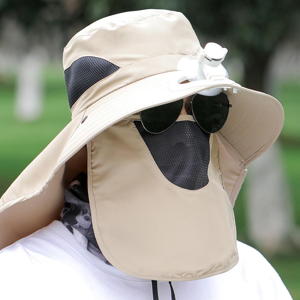 Kolip Men Summer Fishing Hat With Breathable Mesh Neck Protection Sunscreen Hat For Mountaineering Fishing