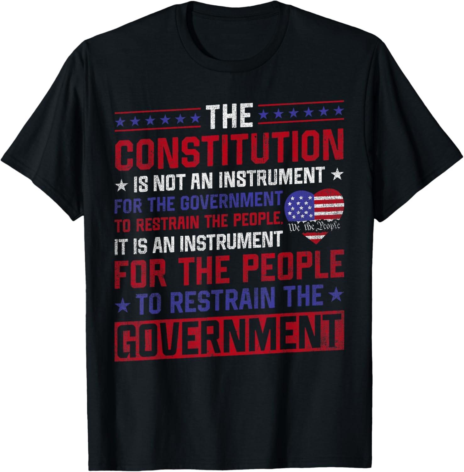 The Constitution Is An Instrument US Patriotic T-Shirt M