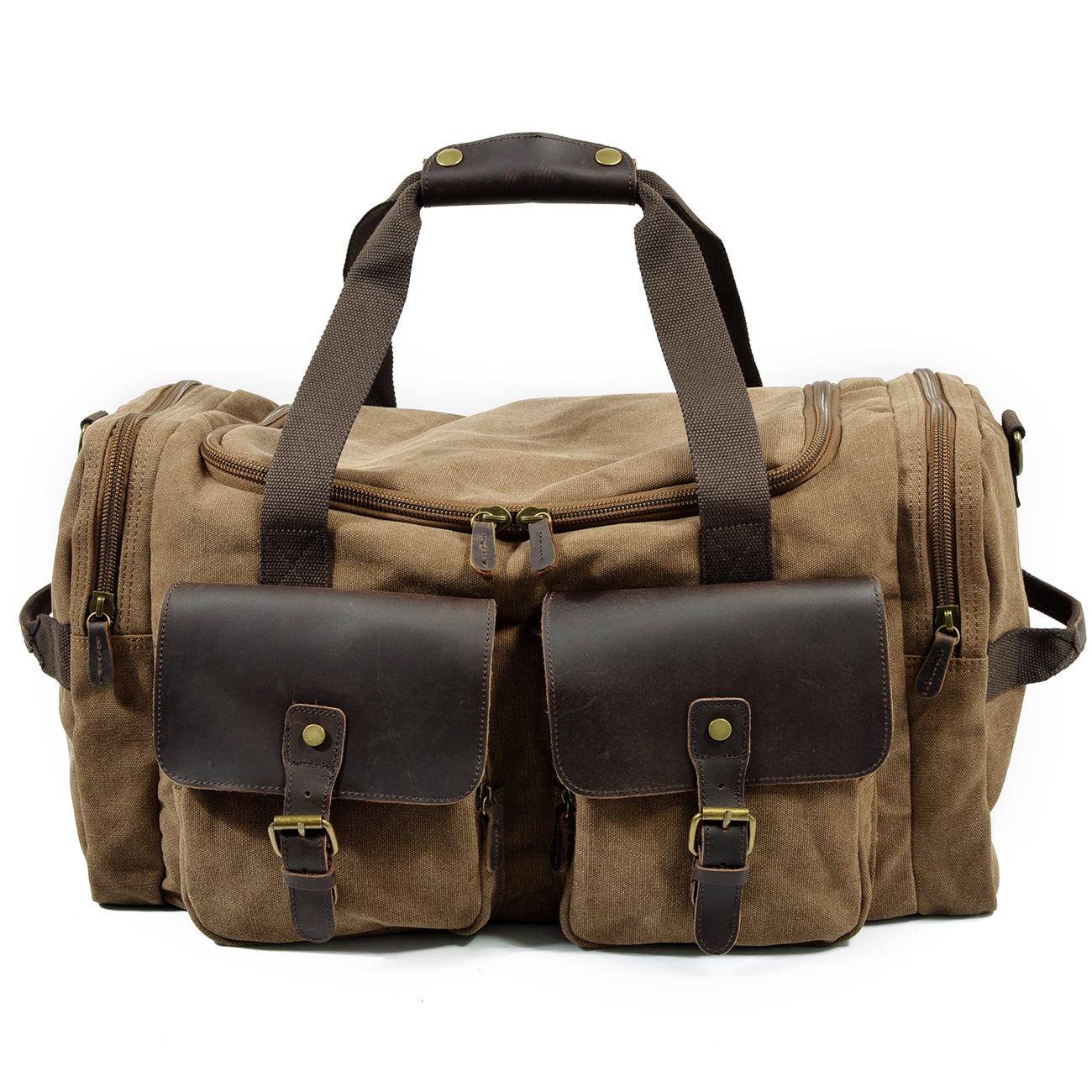 Muchuan Men s Wear-Resistant Canvas Travel Handbag - Large Capacity, Casual Crossbody/Shoulder Bag
