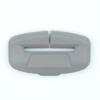 2Pcs Anti-Scratch Soft Rubber Seat Belt Buckle Cover Protector Clip for Safe Auto Interior Use