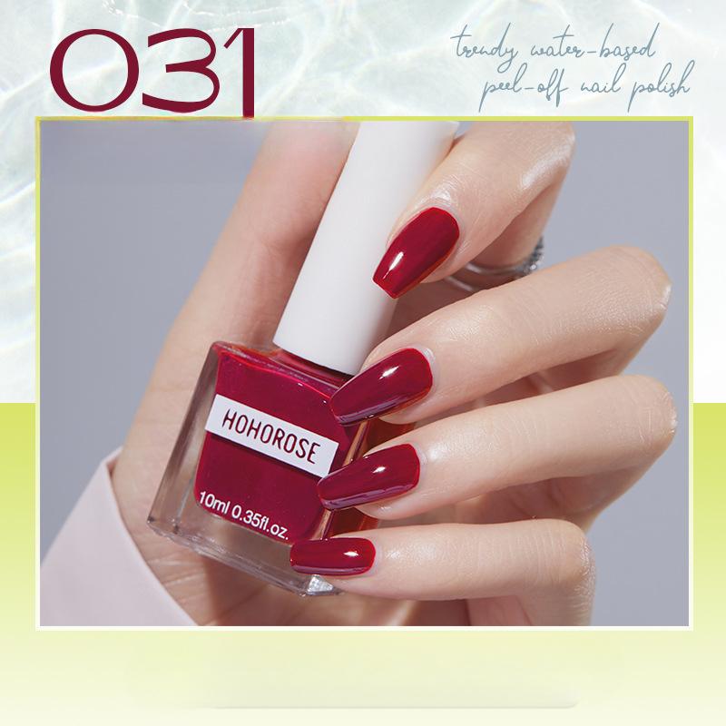 HOHOROSE Oja nouă pe bază de apă Uscare rapidă Fără coacere Lacrimă Albire Nail Art