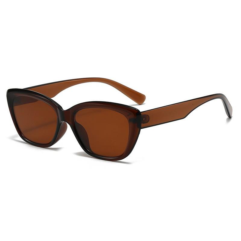 Retro European & American Women's Small Frame Sunglasses - High-End UV Protection, Versatile Street Style