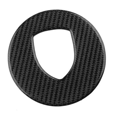 Car Steering Wheel Cover Trim Black Carbon Fiber Fit For Porsche 718 911 918 Cayenne Macan Panamera