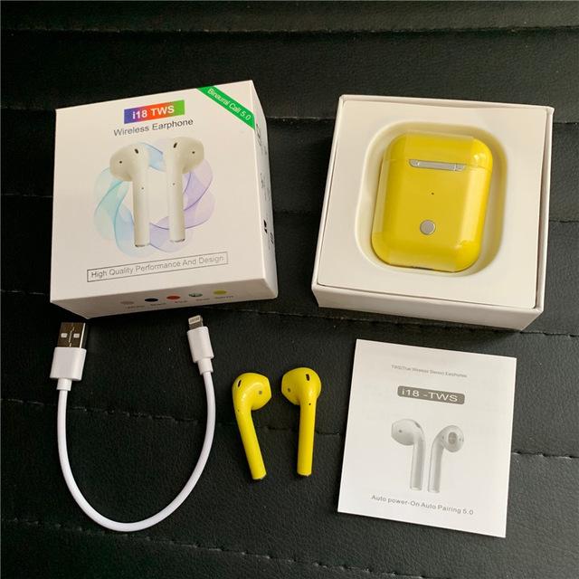 Buy Touch Control I18 TWS Pop Up Window Earphones Bluetooth 5.0 Headphone  Headset Bass Wireless Earphone at affordable prices — free shipping, real  reviews with photos — Joom