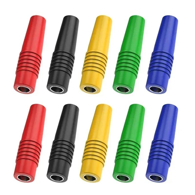 

10Pcs Brass 4mm Banana Female Insulated Jack Plug Wire Solder Connector Speaker Amplifier Cable Adapter Audio Banana Connectors 10pcs