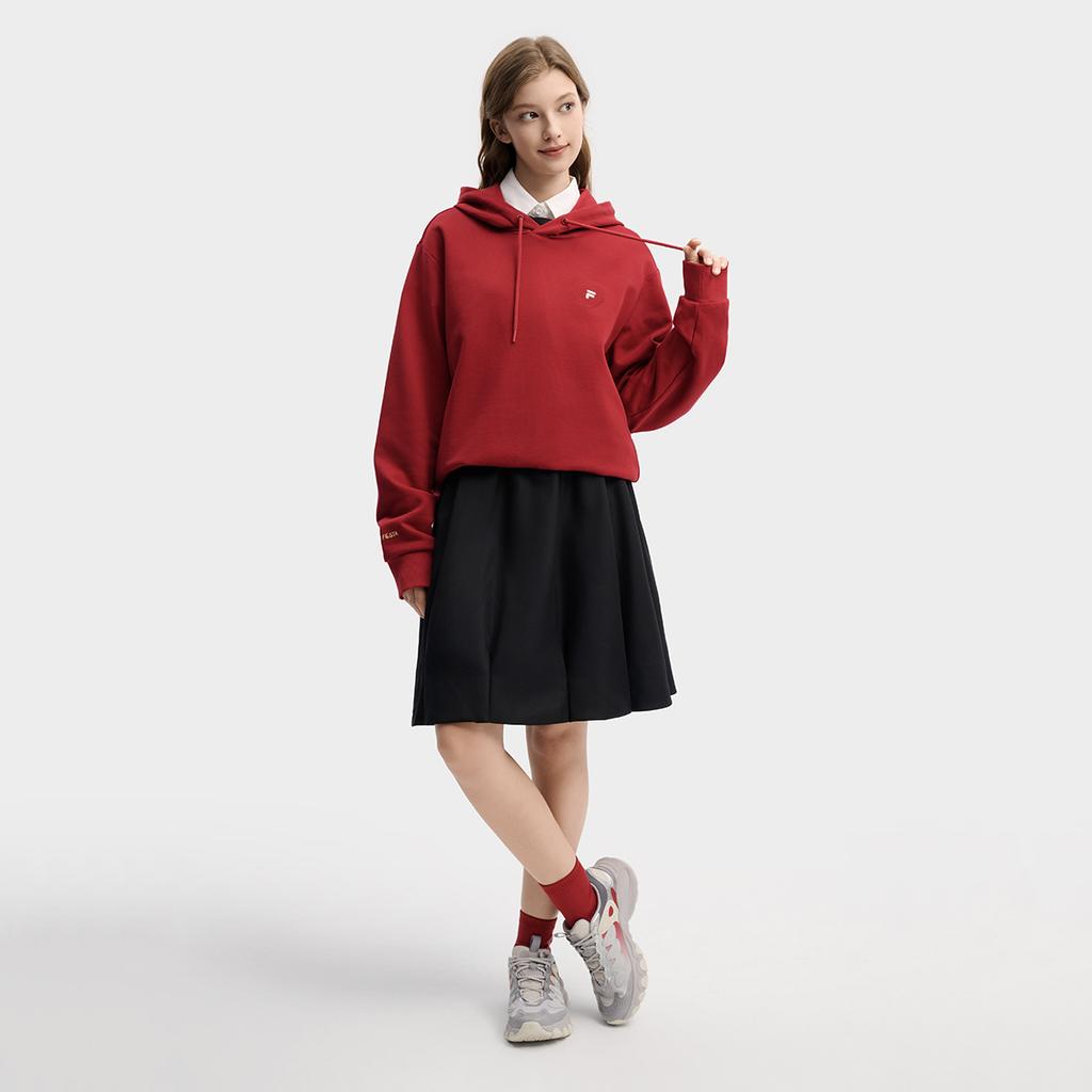 FILA CNY Limited Edition New Year Fashion Trend Classic Retro Sports Casual Versatile Quality Embroidered Cotton Comfortable Soft Hoodie F11U619204FPK