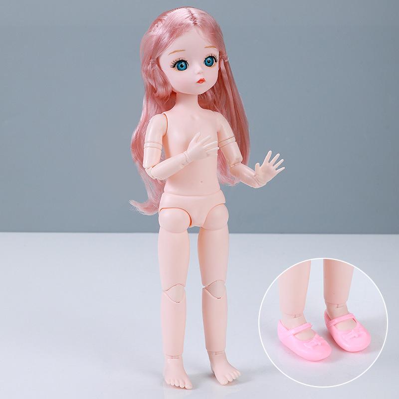 30Cm Fashion Cute Exquisite Make-Up Doll Unique Design 1/6 Doll Dress Up Toy Multiple Hair Colors Doll Children Girls Toy Gift