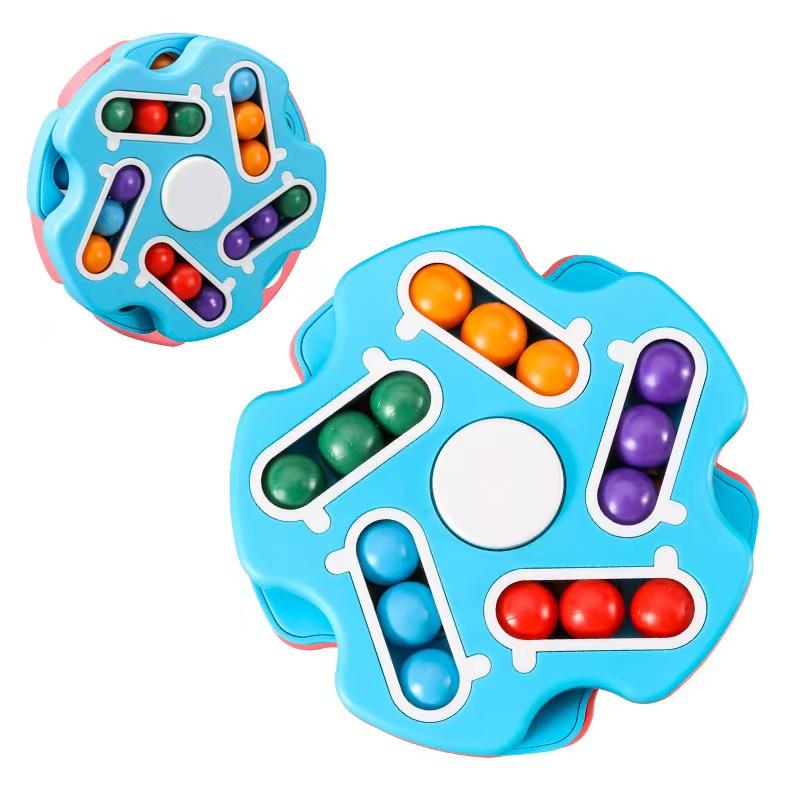 Toys Fidget Spinner Magic Bean Rotating Brain Teaser Education Puzzle Anxiety Stress Relief Gifts For Teenager Boys Girls