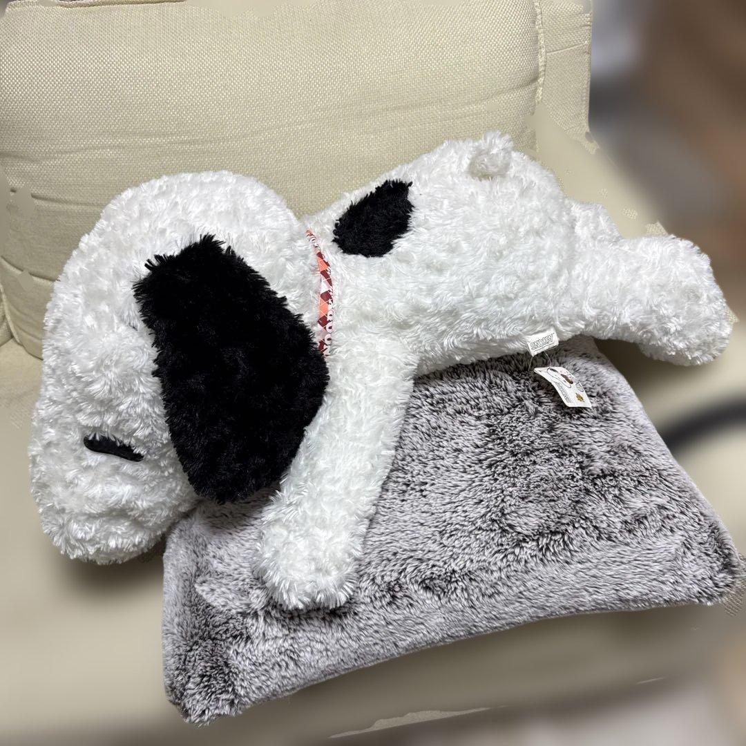 SNOOPY Nesoberi BIG stuffed toy boa material