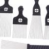 Schwarze Faust Afro Metallkamm Afrikanischer Haarkamm Bürste Salon Frisur Styling Werkzeug