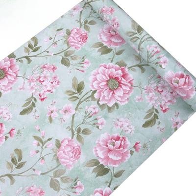 Papiers peints décoration intérieure et Cloison Papier peint floral vintage amovible auto-adhésif pour rénovation de meubles Chambre d'hôtel