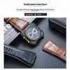 24mm High Quality Cowhide Leather Watch Strap for BR Bell Ross Watch Chain BR01 BR03 Convex New Bamboo Knot Pattern Wristband