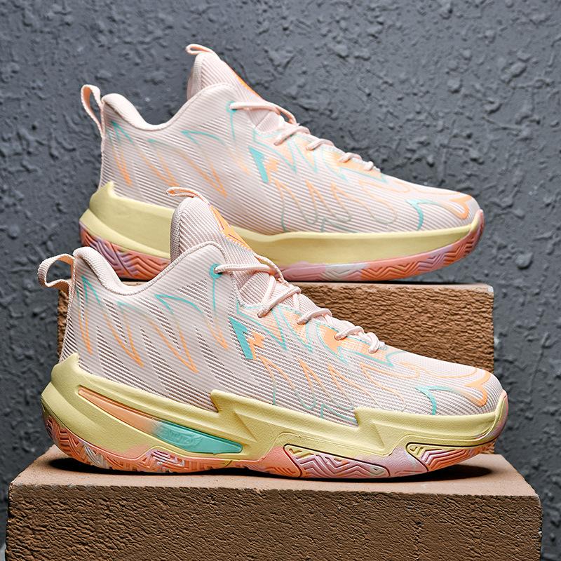 2025 large size 45 basketball shoes men's mandarin ducks new high-top sports shoes youth training actual basketball shoes