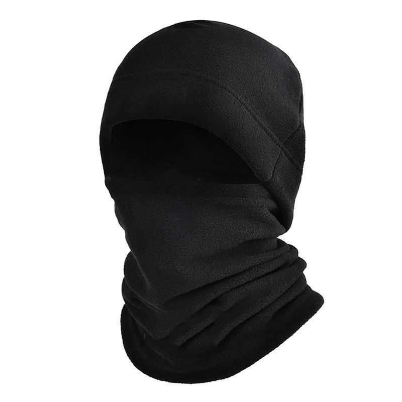 Tactical Fleece Hat&Scarf Set Thermal Head Cover Winter Warm Balaclava Face Mask Sports Cycling Bonnet Neck Protector