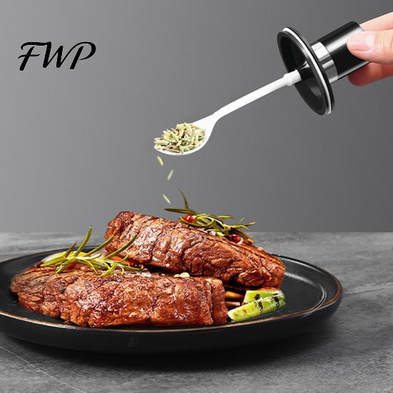 Corrosion-resistant Condiment Bottle Spice Jar with Spoon 250ml Glass Kitchen Seasoning High Borosilicate for Salt Sugar Leak-Proof Container