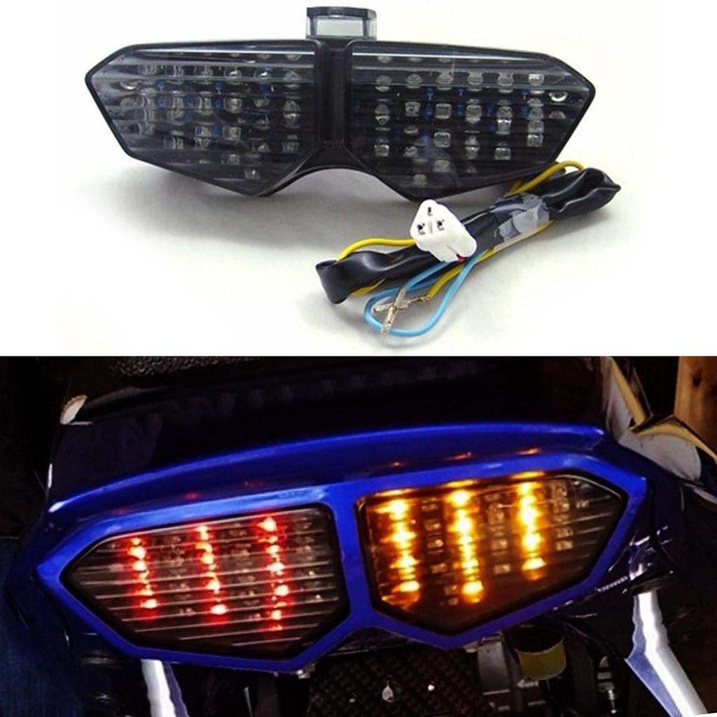 Integrated LED TailLight Turn Signals for Yamaha YZF R6 03-05 R6S 06-09 XTZ1200 Smoke