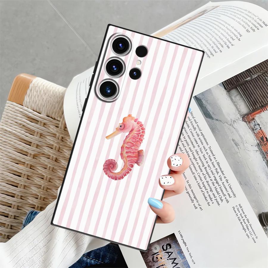 

Морские Животные Мягкий Задний Чехол-Крышка для Телефона для Samsung Galaxy S9 S20 S25 Ultra S25+ S24 Plus S23 FE S21 S24+ S22 Galaxy S20