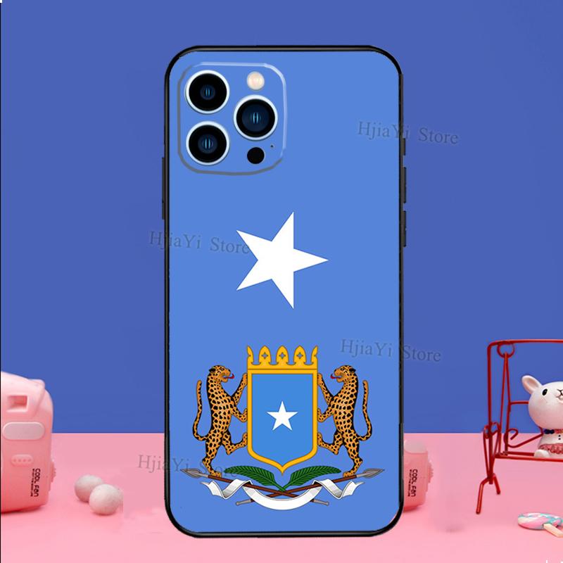 Somali Somalia National Flag Phone Case For iPhone 16 15 11 12 13 14 Pro Max Mini X XS XR Plus SE2 Funda Coque Capa Cover