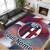 Crystal Velvet Rug Custom Name Text, Soft Non Slip Floor Mat Home DecorBologna FC