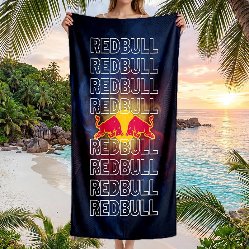 Asciugamano da Spiaggia Moda Red Bull Racing Portatile Morbido Asciugatura Rapida per Nuoto Campeggio Vacanze