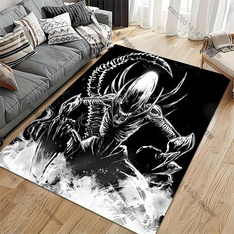 Black Monster Carpet for Living Room Game Rugs Soft Floor Cartoon Rugs Bathroom Rug Mat Yoga Mat Home Decor Tapis Salon