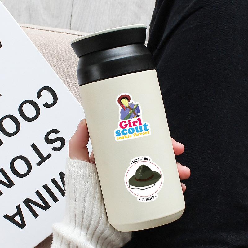 10/60 stuks   Cartoon Girl Scout stickers girl scout koekjes graffiti Stickers voor DIY Bagage Laptop Skateboard Motorfiets Fiets Sticker