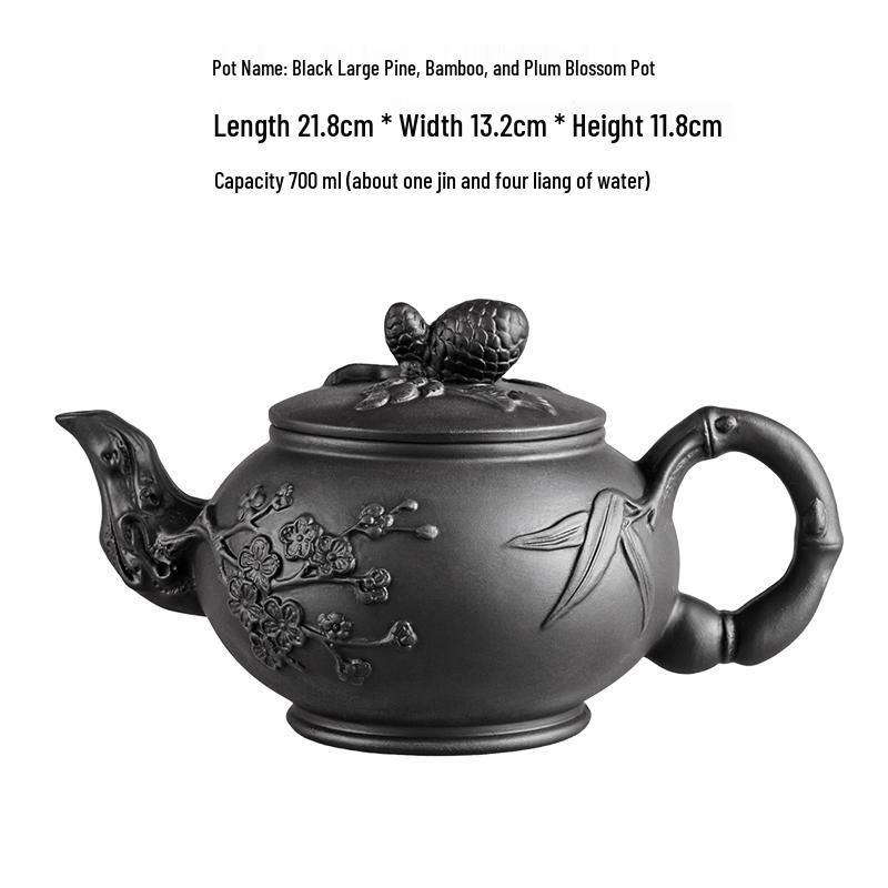 Large Yixing Zisha Handmade Ceramic Teapot for Kung Fu Tea