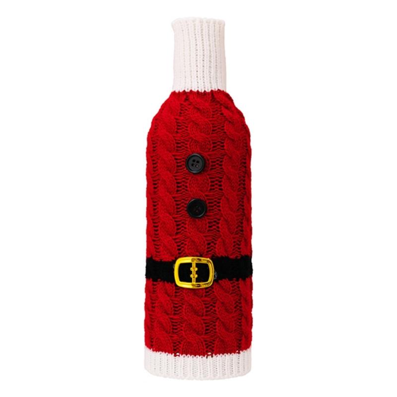 

Christmas Wine Bottle Cover Bag Champagne Bottle Decor Sleeve Christmas Party Table Decoration