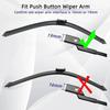 For Citroen C3 C4 Grand Picasso MK2 General Multifunctional Double Rubber Strip Front Windshield Wiper Car Wiper Wholesale