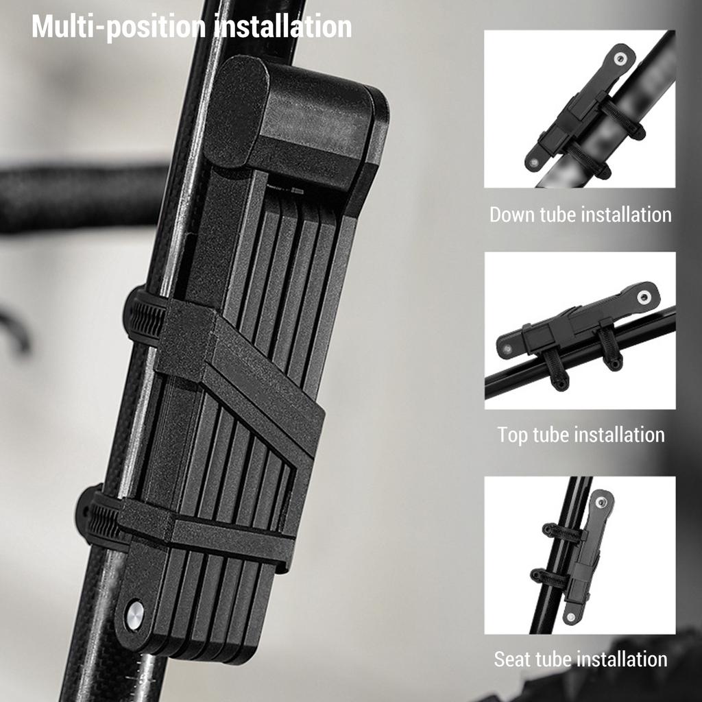 Folding Anti Theft Bicycle Lock Foadable Bike Security Lock with Mounting Bracket