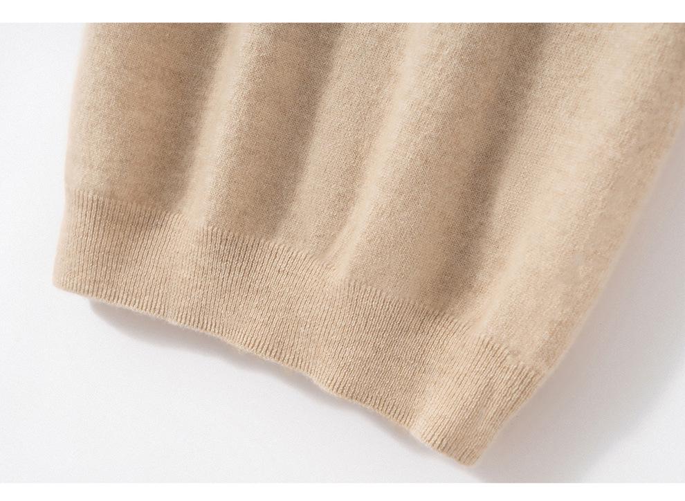 Women's Reversible 100% Cashmere Sleeveless Knit Pullover Vest
