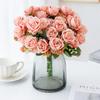 1/4PCS Silk Artificial Flowers Rose Bouquet Christmas Garden Home Wedding Bridal Bouquets Decoration Diy Gift Flower Arrangement