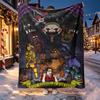 Five Nights at Freddy's Pattern Blanket for Home Decoration, Bed, Sofa, Car Travel, Camping, Suitable for All Seasons, Birthday Christmas Gift